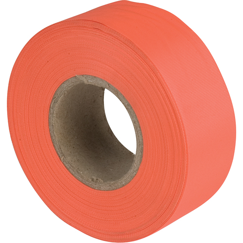 Flagging Tape, 1.1875" W x 150' L, Fluorescent Orange Helyx Safety & Industrial Supplies