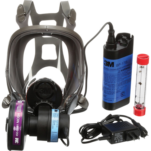 Powerflow Face-Mounted Powered Air Purifying Respirators (PAPR), Facepiece Respirator, NiCd Battery Helyx Safety & Industrial Supplies