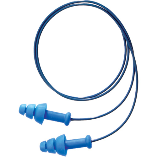 Bouchons d'oreilles r&eacute;utilisables et d&eacute;tectable SmartFit de Howard Leight, Avec cordon, Taille unique, Vrac - Boîte, NRR dB 25 Helyx Safety & Industrial Supplies