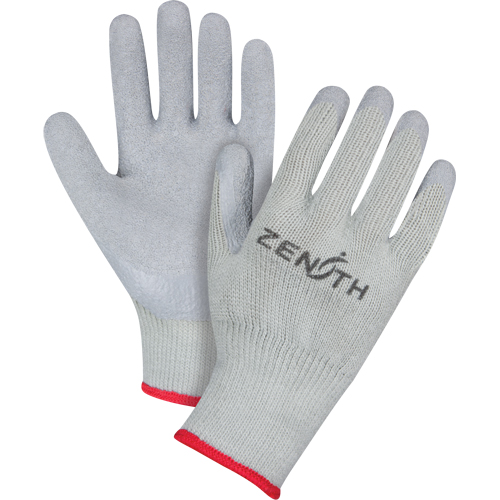 Natural Rubber Comfort-Lined Coated Gloves, 8/Medium, Rubber Latex Coating, 10 Gauge, Polyester/Cotton Shell Helyx Safety & Industrial Supplies