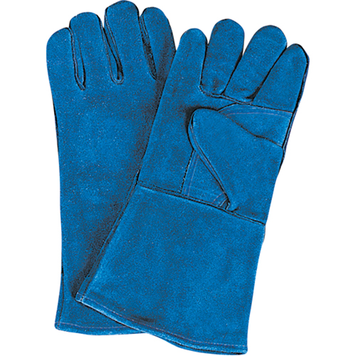 Double Palm & Thumb Welding Gloves, Split Cowhide, Size Large Helyx Safety & Industrial Supplies