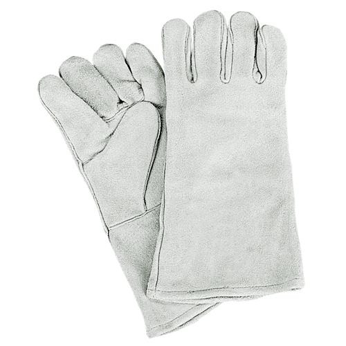 Gants de soudeur d'usage standard, Cuir de vache refendu, Taille Grand Helyx Safety & Industrial Supplies
