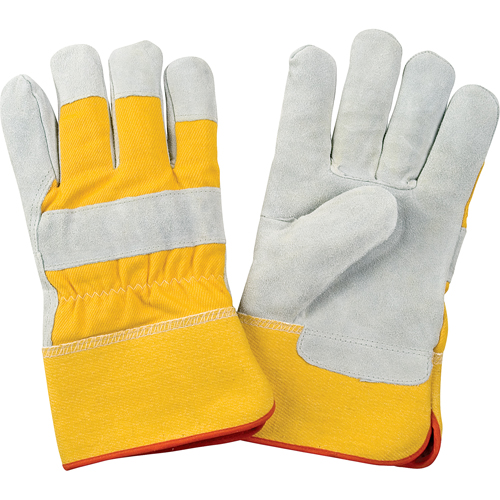 Premium Winter-Lined Fitters Gloves, Large, Split Cowhide Palm, Foam Fleece Inner Lining Helyx Safety & Industrial Supplies