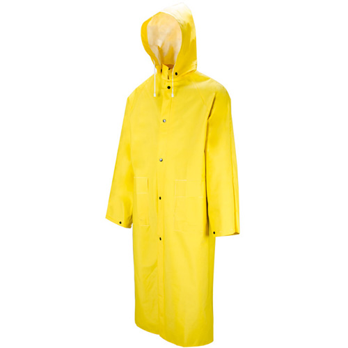 Tornado Long Coat, PVC, 5X-Large, Yellow Helyx Safety & Industrial Supplies