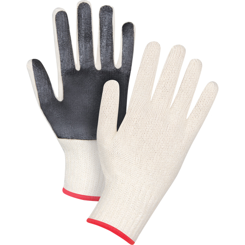 Palm-Coated String Knit Gloves, Poly/Cotton, Single Sided, 7 Gauge, Small Helyx Safety & Industrial Supplies