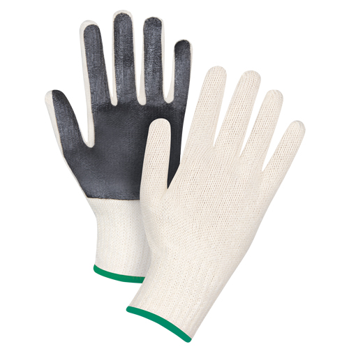 Palm-Coated String Knit Gloves, Poly/Cotton, Single Sided, 7 Gauge, Medium Helyx Safety & Industrial Supplies