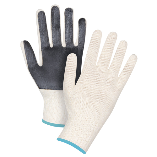 Palm-Coated String Knit Gloves, Poly/Cotton, Single Sided, 7 Gauge, X-Large Helyx Safety & Industrial Supplies