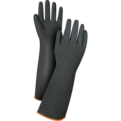 Gants de poids lourd pour la manipulation de produits chimiques, Taille Grand/9, 18" lo, Latex de caoutchouc, 30 mils Helyx Safety & Industrial Supplies