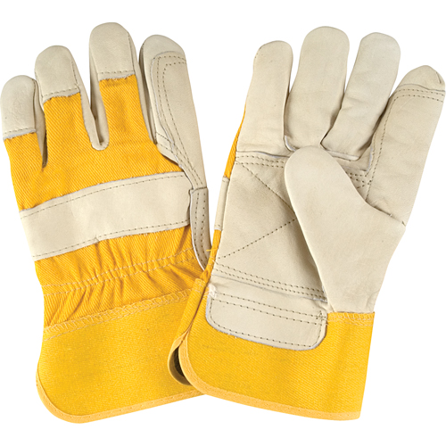 Premium Quality Fitters Gloves, Large, Grain Cowhide Palm, Cotton Inner Lining Helyx Safety & Industrial Supplies