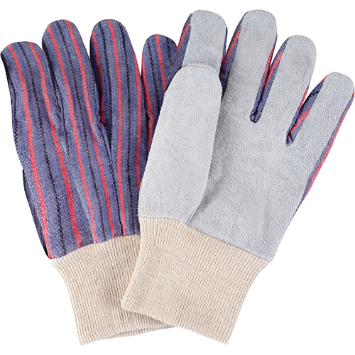 Gants de travail d'usage standard, Grand, Paume en Cuir de vache refendu Helyx Safety & Industrial Supplies