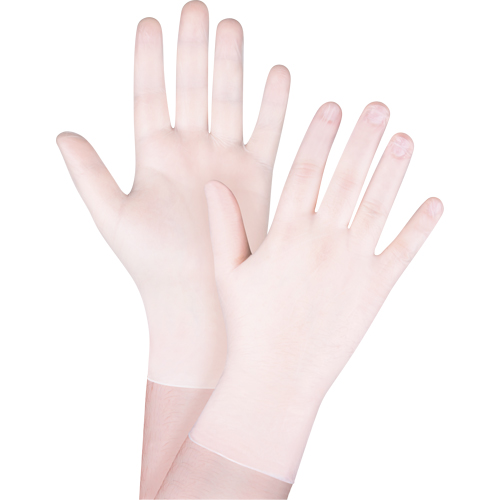Disposable Gloves, X-Small, Vinyl, 4-mil, Powder-Free, White Helyx Safety & Industrial Supplies
