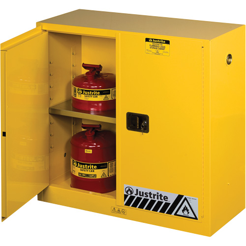 Armoires Sure-Grip EX pour produits inflammables, 30 gal., 2 Porte(s), 43" La x 44" h x 18" p Helyx Safety & Industrial Supplies