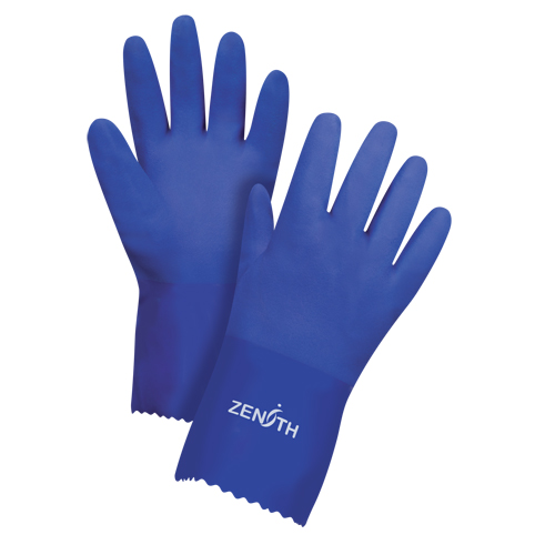 Ultra Flexible Gloves, Size Large/9, 12" L, PVC, Interlock Inner Lining, 45-mil Helyx Safety & Industrial Supplies