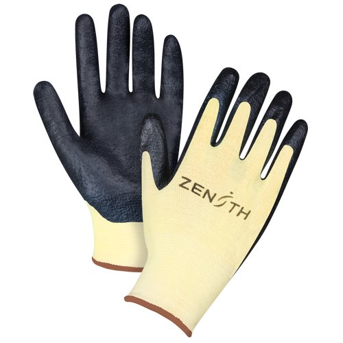Gants r&eacute;sistants &agrave; la coupe avec prise sup&eacute;rieure, Taille Grand/9, Calibre 13, Rev&ecirc;tement Mousse de nitrile, Enveloppe en Aramide, ANSI/ISEA 105 niveau 3/EN 388 niveau 5 Helyx Safety & Industrial Supplies