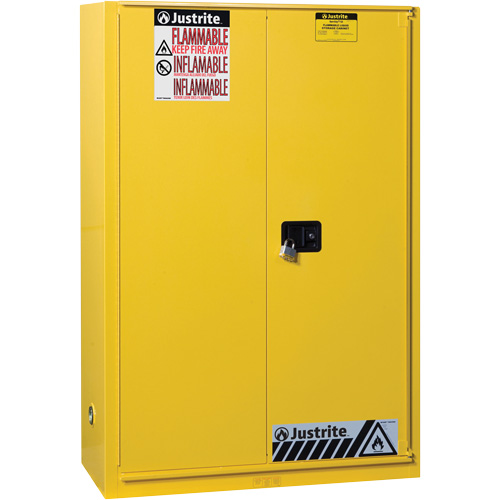Sure-Grip&reg; Ex Flammable Storage Cabinets, 45 gal., 1 Door, 43" W x 65" H x 18" D Helyx Safety & Industrial Supplies