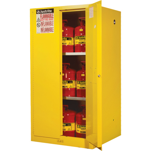 Armoires Sure-Grip EX pour produits inflammables, 60 gal., 2 Porte(s), 34" La x 65" h x 34" p Helyx Safety & Industrial Supplies
