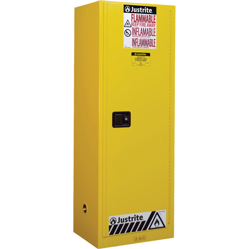 Armoire de s&eacute;curit&eacute; pour produits inflammables EX Slimline Sure-Grip , 22 gal., 1 Porte(s), 23,25" La x 65" h x 18" p Helyx Safety & Industrial Supplies