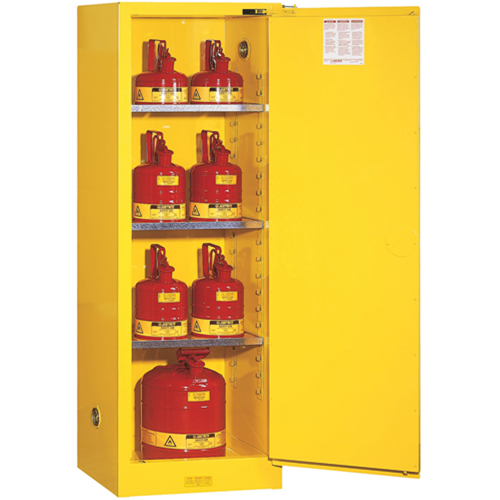 Armoire de s&eacute;curit&eacute; pour produits inflammables EX Slimline Sure-Grip , 22 gal., 1 Porte(s), 23,25" La x 65" h x 18" p Helyx Safety & Industrial Supplies