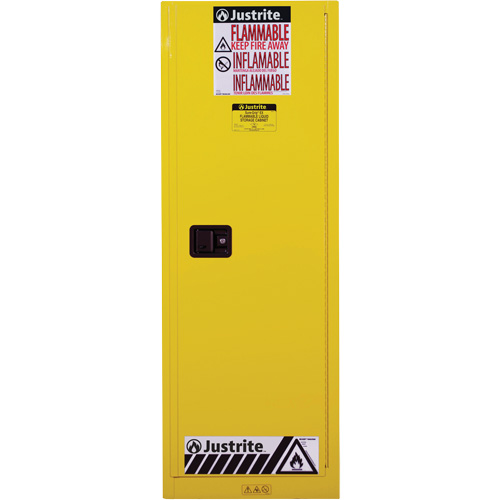 Armoire de s&eacute;curit&eacute; pour produits inflammables EX Slimline Sure-Grip , 22 gal., 1 Porte(s), 23,25" La x 65" h x 18" p Helyx Safety & Industrial Supplies
