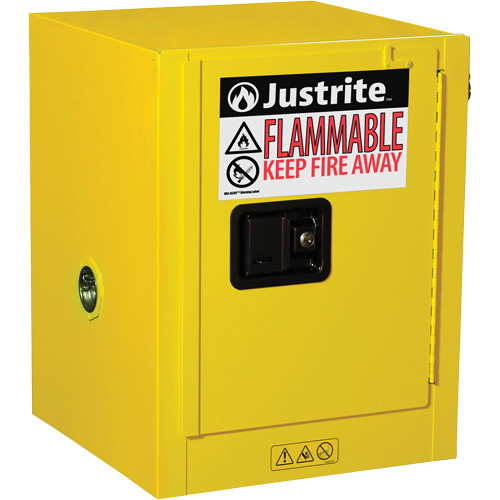 Sure-Grip&reg; EX Countertop Flammable Safety Cabinet, 4 gal., 1 Door, 17" W x 22" H x 17" D Helyx Safety & Industrial Supplies