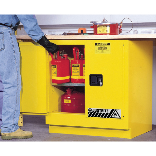Sure-Grip&reg; EX Undercounter Flammable Safety Cabinet, 22 gal., 2 Door, 35" W x 35" H x 22" D Helyx Safety & Industrial Supplies