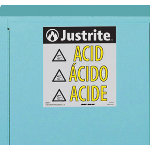 ChemCor&reg; Lined Acid/Corrosive Storage Cabinets, 22 gal., 35" x 35" x 22" Helyx Safety & Industrial Supplies