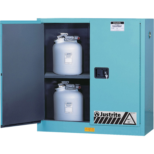 ChemCor&reg; Lined Acid/Corrosive Storage Cabinets, 30 gal., 43" x 44" x 18" Helyx Safety & Industrial Supplies