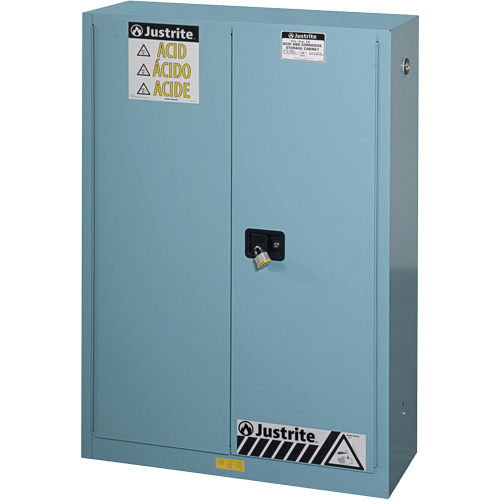 Armoires de s&eacute;curit&eacute; pour acides & produits corrosifs avec doublure ChemCor, 45 gal., 43" x 65" x 18" Helyx Safety & Industrial Supplies