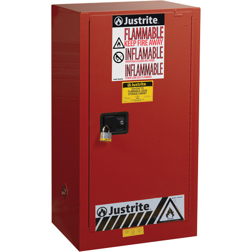 Armoire de s&eacute;curit&eacute; pour la peinture et les encres combustibles EX Sure-Grip, 20 gal., 2 tablettes Helyx Safety & Industrial Supplies