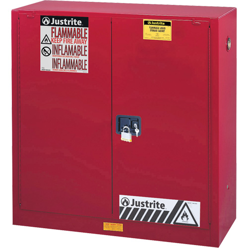 Sure-Grip&reg; EX Combustibles Safety Cabinet for Paint and Ink, 40 gal., 3 Shelves Helyx Safety & Industrial Supplies