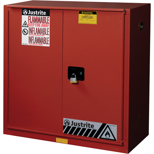 Armoire de s&eacute;curit&eacute; pour la peinture et les encres combustibles EX Sure-Grip, 40 gal., 3 tablettes Helyx Safety & Industrial Supplies