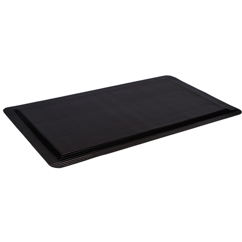 Tapis Ergo-Ease, Rainur&eacute;, 2' x 10' x 7/8", Noir, Caoutchouc/&eacute;ponge Helyx Safety & Industrial Supplies