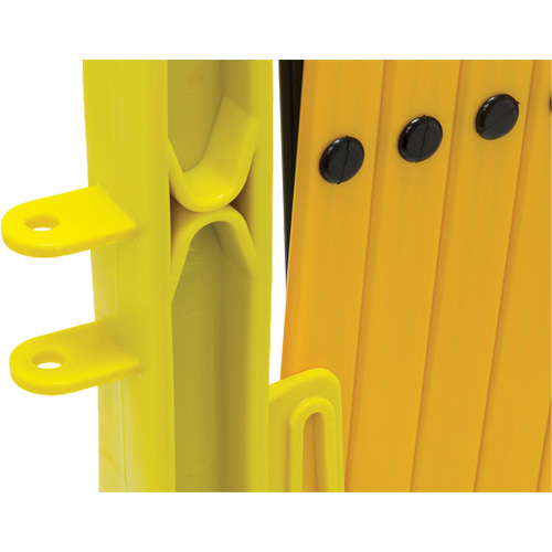 Xpandit Barricade, 36" H x 11.5' L, Black/Yellow Helyx Safety & Industrial Supplies