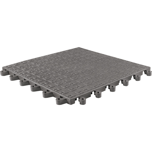 Tapis ErgoDeck Soft No 566, PVC, 1-1/2' la c, 1-1/2' lo, 7/8" &eacute;paisseur, Charbon Helyx Safety & Industrial Supplies