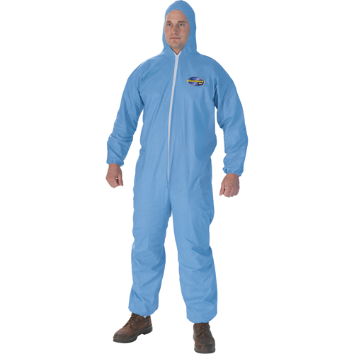 Combinaison Kleenguard A65, Grand, Bleu, Tissu ignifug&eacute; Helyx Safety & Industrial Supplies