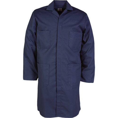 Lab Coat, Poly-Cotton, 46, Navy Blue Helyx Safety & Industrial Supplies