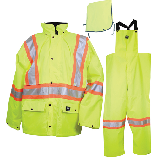 Habit pour temp&ecirc;te compacts Waverley, Nylon, Petit, Jaune lime haute visibilit&eacute; Helyx Safety & Industrial Supplies