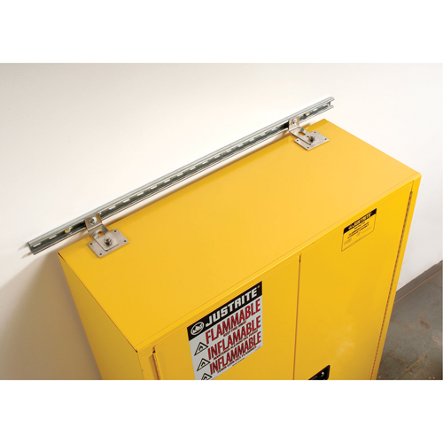 Seismic Bracket for Sure-Grip&reg; Ex Flammable Storage Cabinet Helyx Safety & Industrial Supplies