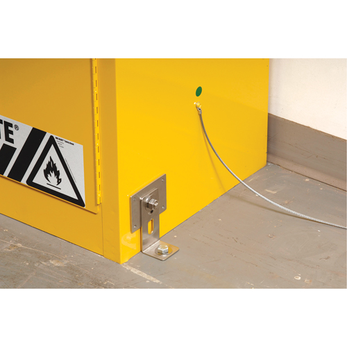 Seismic Bracket for Sure-Grip&reg; Ex Flammable Storage Cabinet Helyx Safety & Industrial Supplies