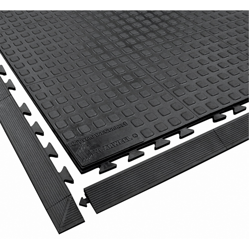 Tapis Rejuvenator Connect No 502, Polyur&eacute;thane, 3' la c, 3' lo, 5/8" &eacute;paisseur, Noir Helyx Safety & Industrial Supplies