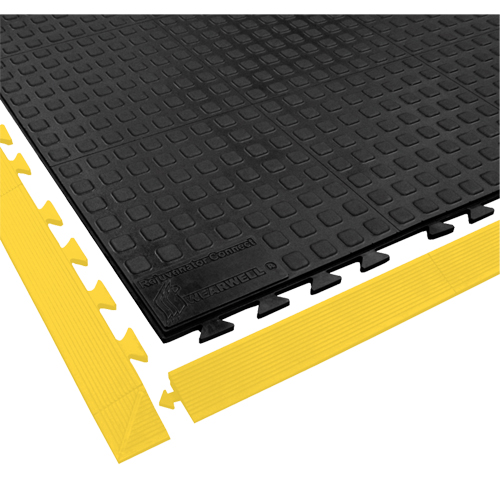 Tapis Rejuvenator Connect No 502, Polyur&eacute;thane, 3' la c, 3' lo, 5/8" &eacute;paisseur, Noir Helyx Safety & Industrial Supplies