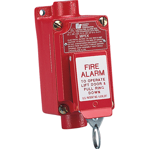 Explosion-proof Fire Alarm Pull Station (mpex) Two-step Operation Prevents Accidental Activation Helyx Safety & Industrial Supplies
