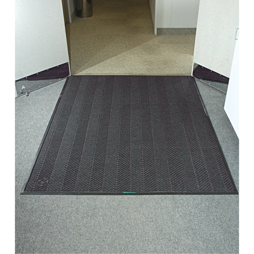 Waterhog&reg; Eco Elite Matting, Wiper/Scraper, 6' x 6' x 3/8", Grey Ash Helyx Safety & Industrial Supplies