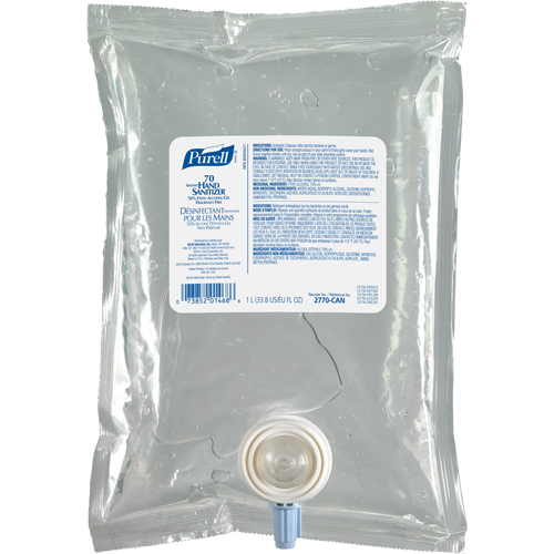 Gel d&eacute;sinfectant pour les mains NXT Advanced, 1000 ml, Cartouche de recharge, 70 % alcool Helyx Safety & Industrial Supplies