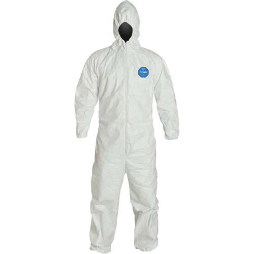 Combinaisons &agrave; capuchon, T-Grand, Blanc, Tyvek 400 Helyx Safety & Industrial Supplies