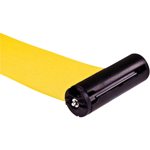 Free-Standing Crowd Control Barrier Receiver Post, 35" High, Yellow Helyx Safety & Industrial Supplies