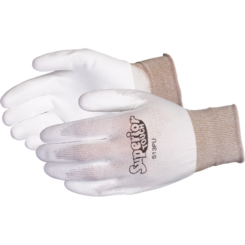 Superior Touch&reg; Coated Gloves, 7/Small, Polyurethane Coating, 13 Gauge, Nylon Shell Helyx Safety & Industrial Supplies