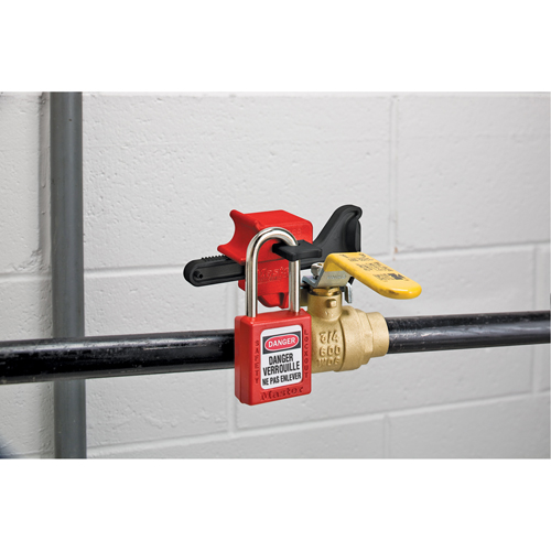 Seal Tight Handle-On Valve Lockouts, Ball Type Helyx Safety & Industrial Supplies