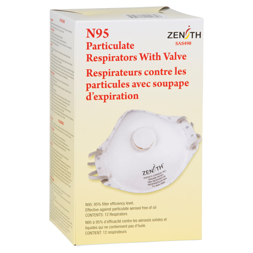 Particulate Respirators, N95, NIOSH Certified, Medium/Large Helyx Safety & Industrial Supplies
