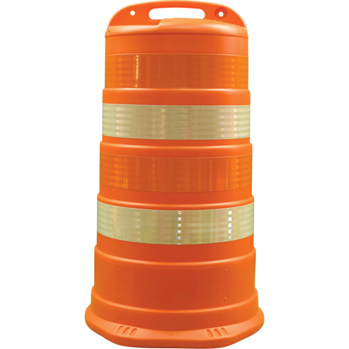 Trailboss Channelizer Drums, 41.27" High, Orange Helyx Safety & Industrial Supplies